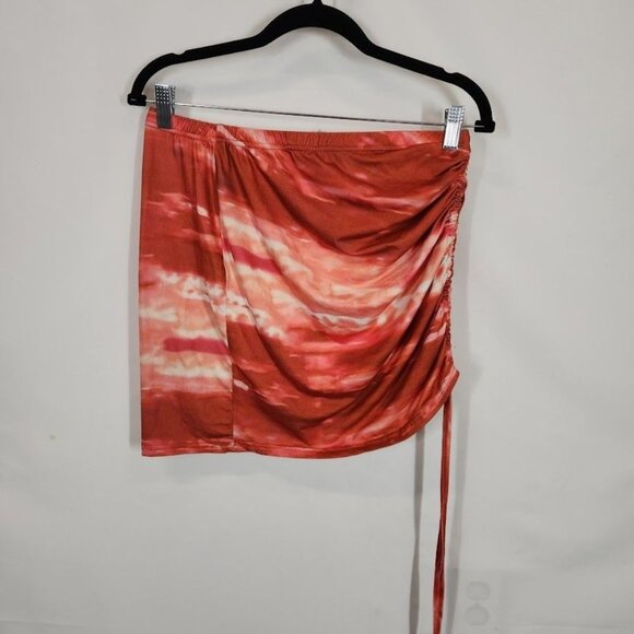 Shein Tie Dye Knot Front Top With Drawstring Bodycon Skirt - Size XL - Picture 6 of 15